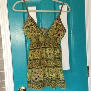 American Rag sz lg boho spaghetti strap top